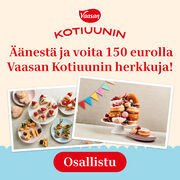 Äänestä herkullisinta tuunausvinkkiä ja voita 150 eurolla Vaasan Kotiuunin herkkuja!